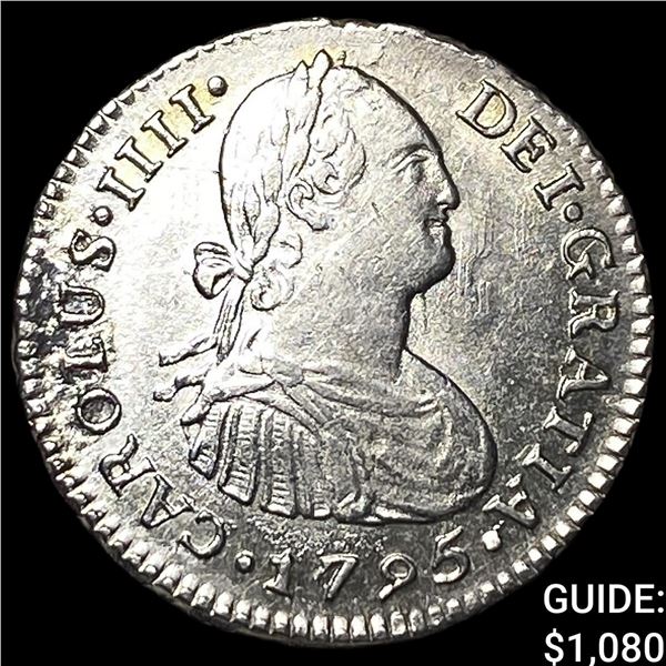 1795-IJ Peru Charles IV Silver 1 Real