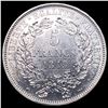 Image 2 : 1849A France Silver 5 Francs Cerces Head Km 761.1