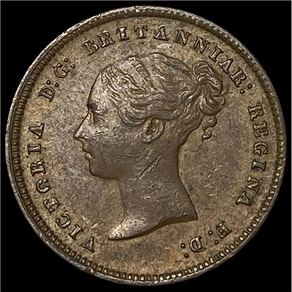 1844 Ceylon Copper 1/2 Farthing