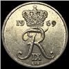 Image 1 : 1969 Denmark Copper Nickel 10 Ore