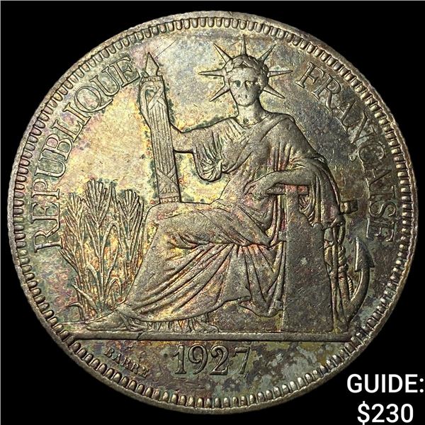 1927A French Indo-China .7813oz Silver Piastre
