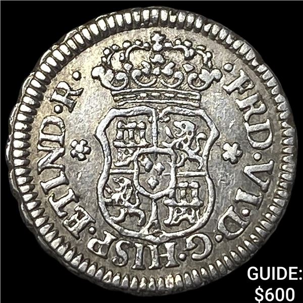 1759M Mexico Ferdinand VI Silver 1/2 Real