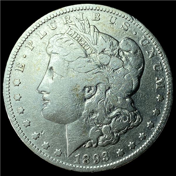1893-S Silver Morgan Dollar LIGHTLY CIRCULATED