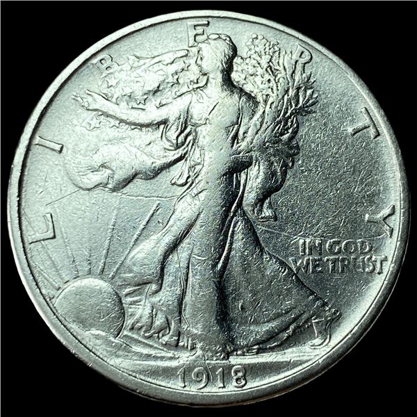 1918 Walking Liberty Half Dollar CLOSELY UNCIRCULATED