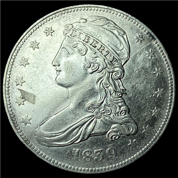 1839 Silver Half Dollar (Capped Bust) CHOICE AU
