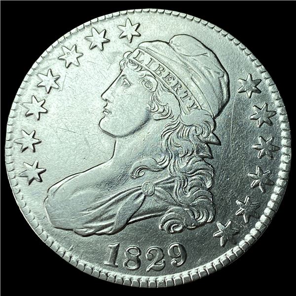 1829 Capped Bust Half Dollar CHOICE AU