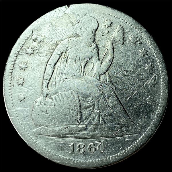 1860-O Silver Seated Liberty Dollar HIGH GRADE