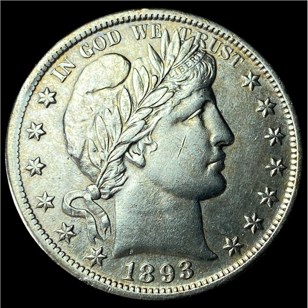 1893 Silver Half Dollar (Barber) UNCIRCULATED