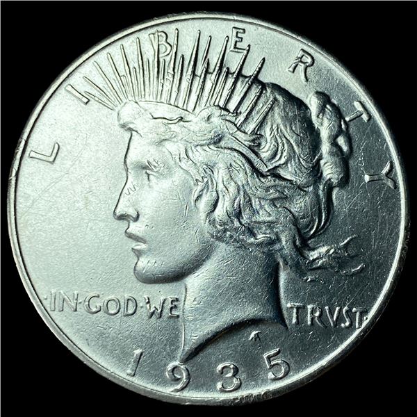 1935 Silver Peace Dollar CHOICE AU