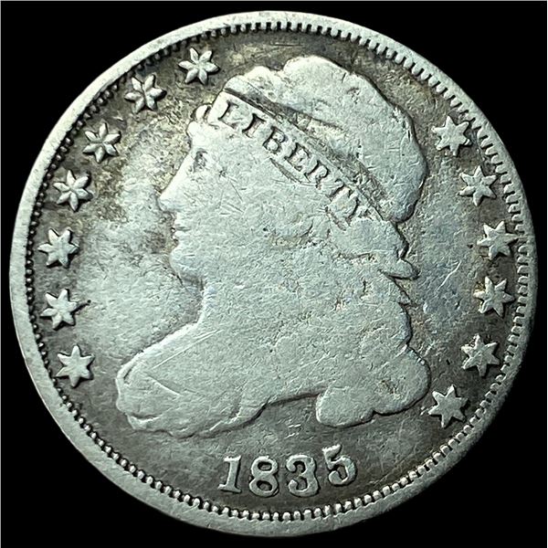 1835 Capped Bust Dime NICELY CIRCULATED