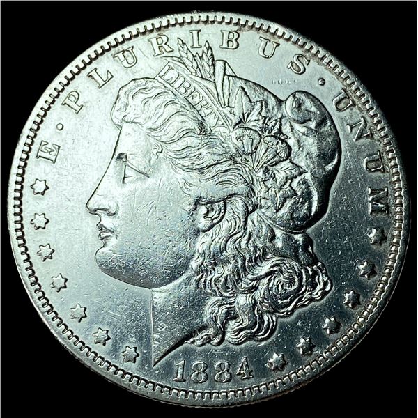 1884-S Silver Morgan Dollar CHOICE AU
