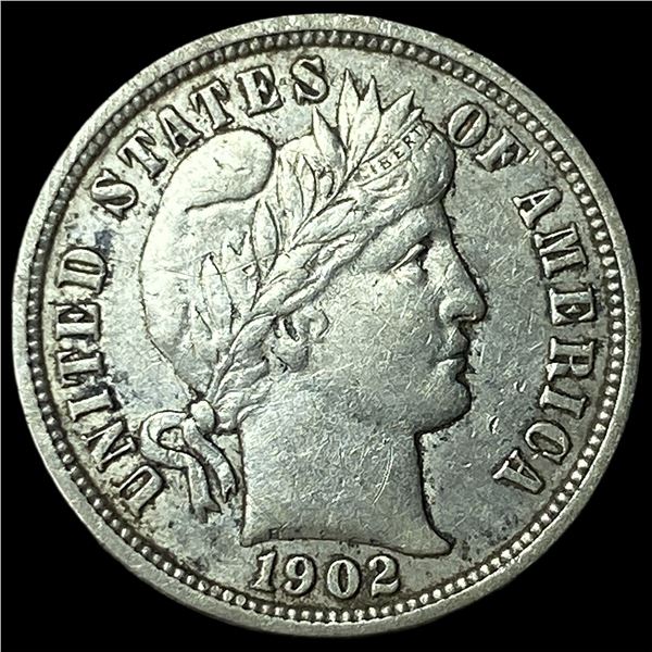 1902-O Silver Barber Dime CLOSELY UNCIRCULATED