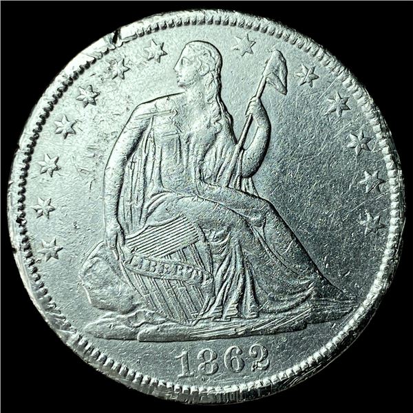 1862-S Silver Half Dollar HIGH GRADE
