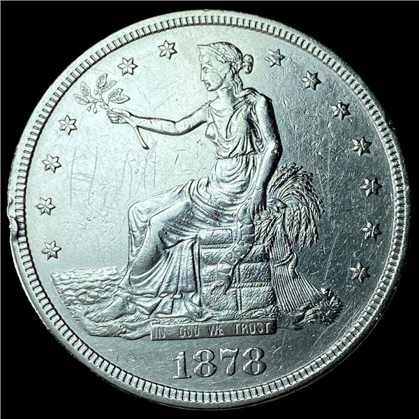 1878-S Silver Trade Dollar CHOICE AU