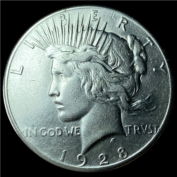 1928 Silver Peace Dollar CLOSELY UNCIRCULATED
