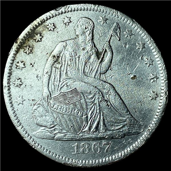 1867 Seated Liberty Half Dollar HIGH GRADE