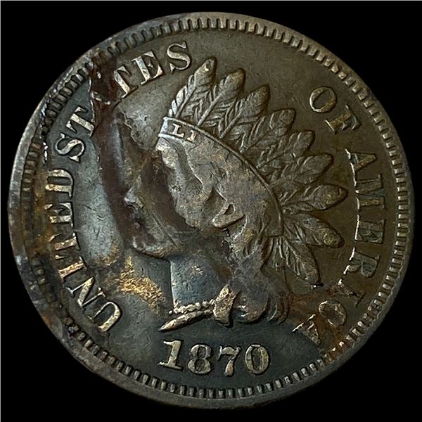 1870 Indian Head Cent LIGHTLY CIRCULATED