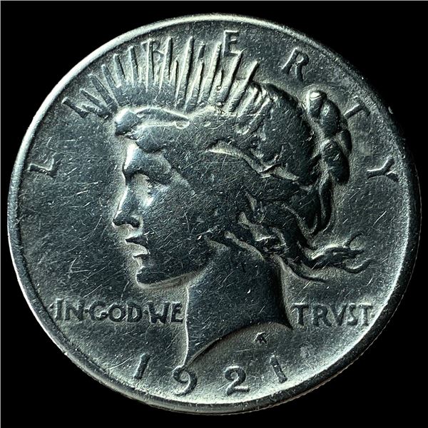 1921 Silver Peace Dollar NEARLY UNCIRCULATED