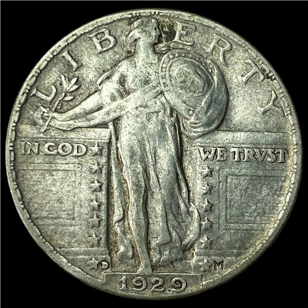 1929-P Silver Standing Liberty Quarter NEARLY UNCIRCULATED