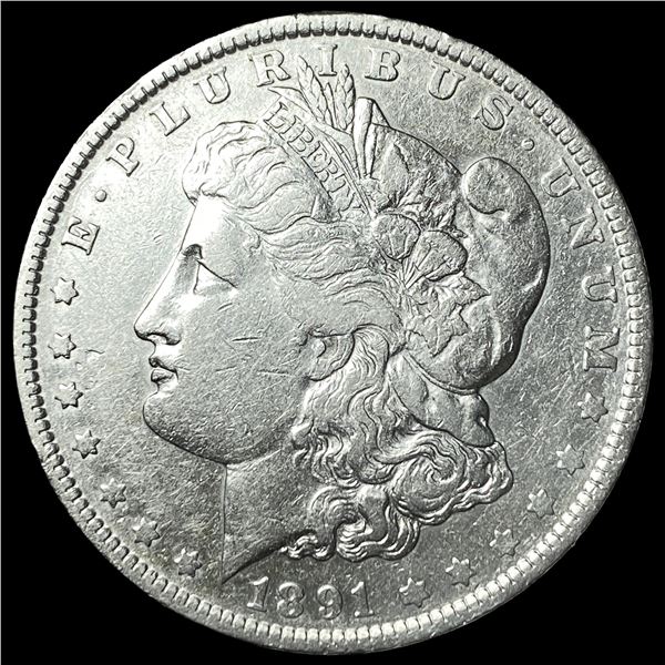 1891-O Silver Morgan Dollar ABOUT  UNCIRCULATED