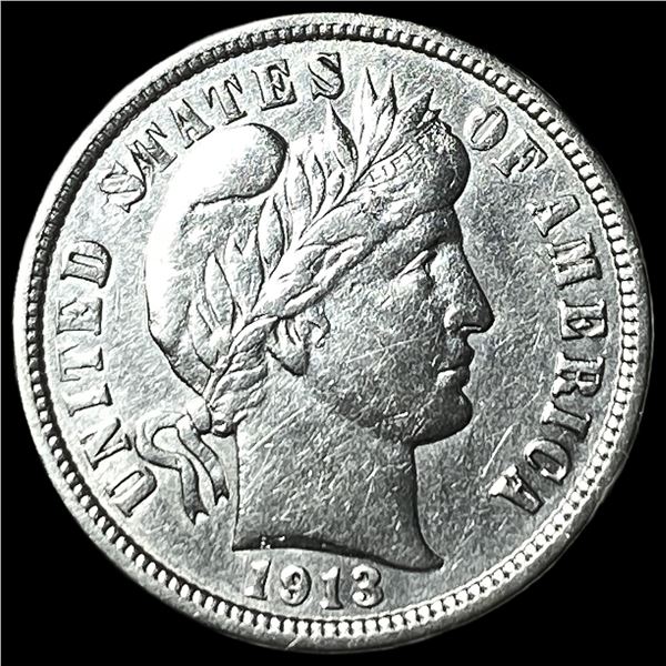 1913 Barber Dime CLOSELY UNCIRCULATED
