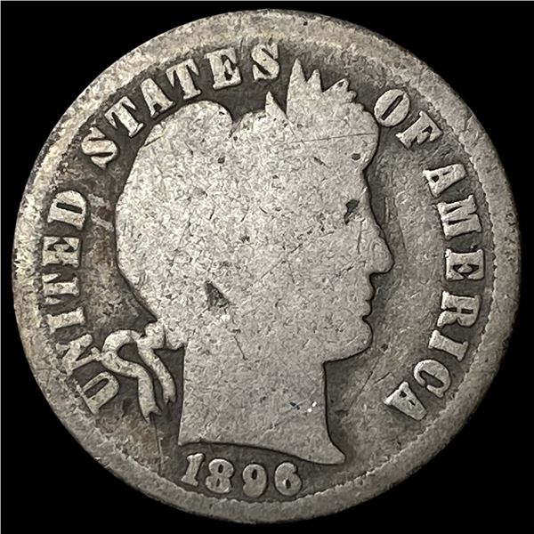 1896-O Silver Barber Dime NICELY CIRCULATED