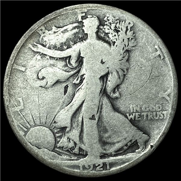 1921-S Silver Walking Liberty Half Dollar  NICELY CIRCULATED