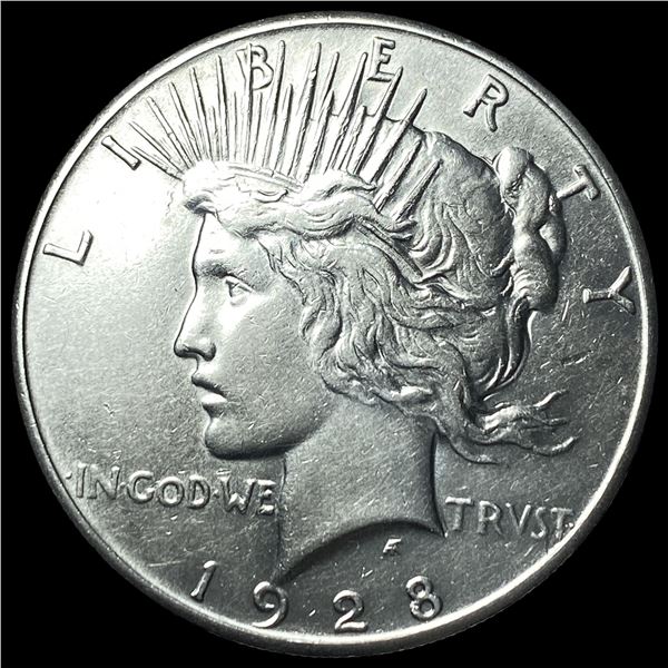 1928 Peace Silver Dollar CHOICE AU