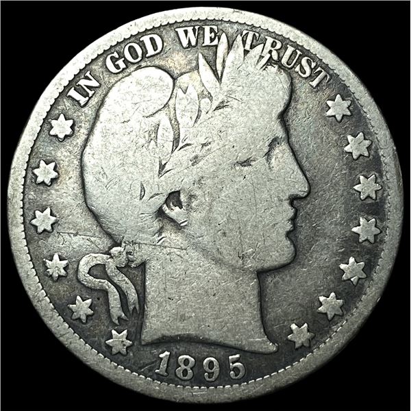1895 Silver Barber Half Dollar NICELY  CIRCULATED