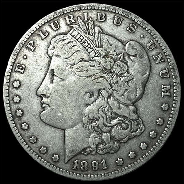 1891-O Silver Morgan Dollar NEARLY  UNCIRCULATED