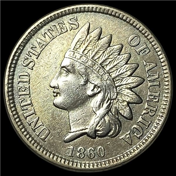 1860 Indian Head Cent NEARLY UNCIRCULATED