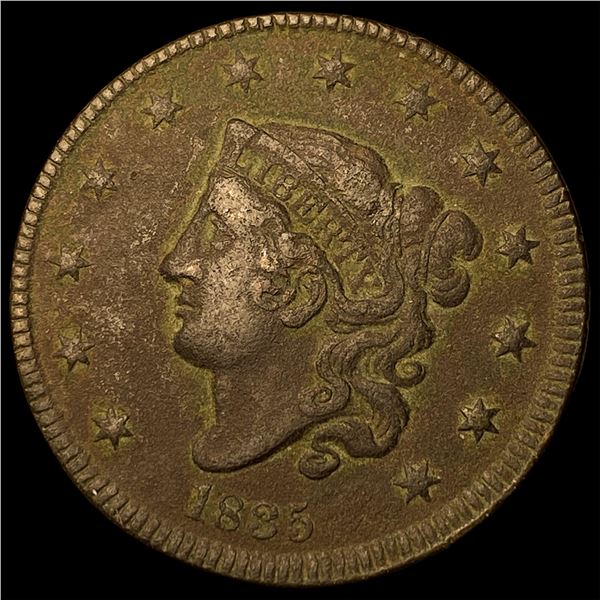 1835 Coronet Head Large Cent CLOSELY  UNCIRCULATED