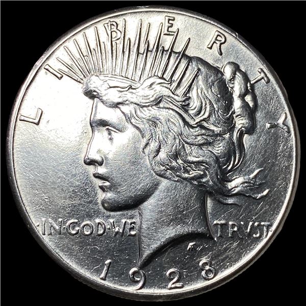 1928 Silver Peace Dollar CLOSELY UNCIRCULATED