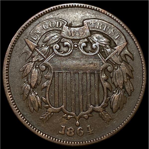 1864 Two-Cent Piece CLOSELY UNCIRCULATED