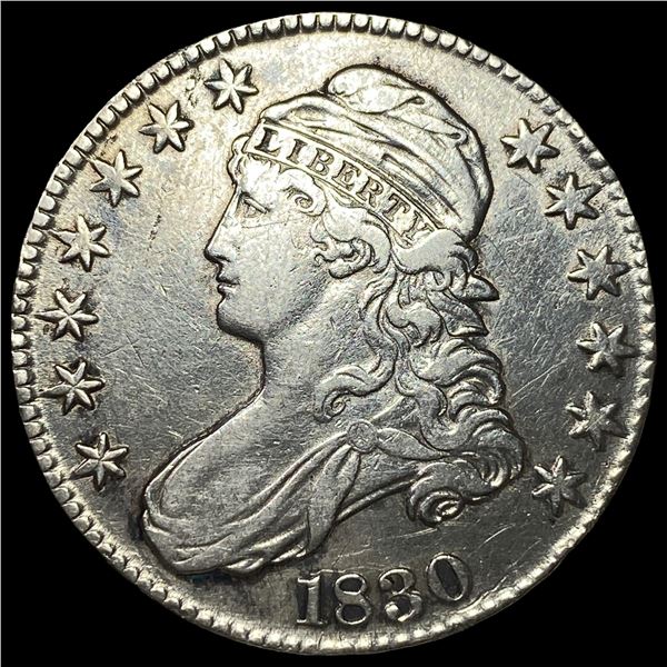 1830 Capped Bust Half Dollar CLOSELY  UNCIRCULATED
