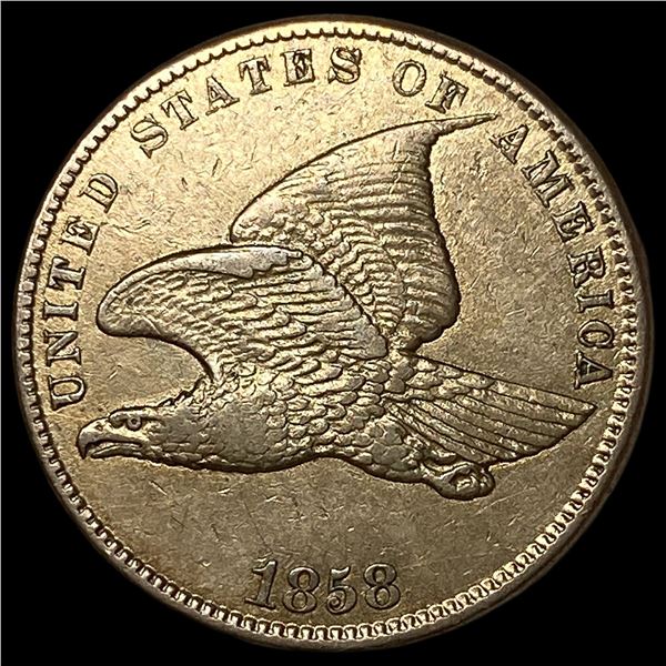 1858 Copper-Nickel Flying Eagle Cent  UNCIRCULATED