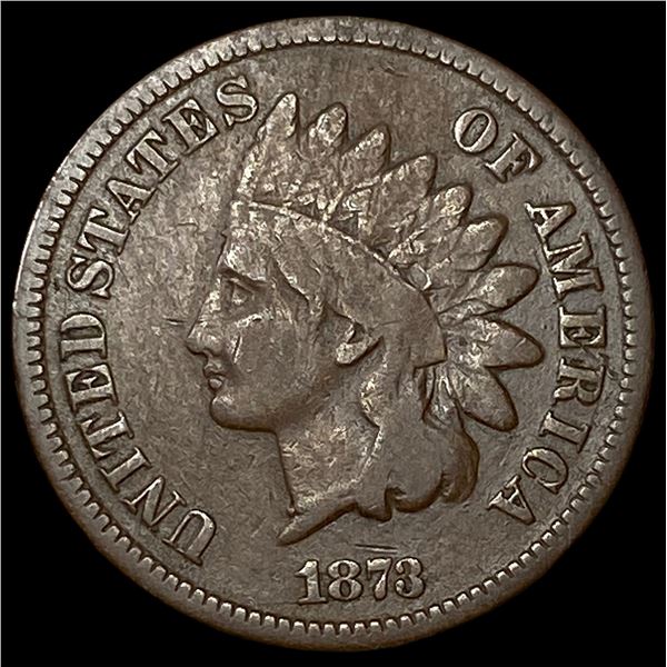 1873 Indian Head Cent LIGHTLY CIRCULATED