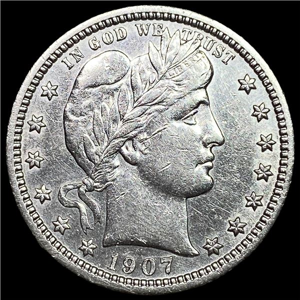 1907-S Silver Barber Quarter UNCIRCULATED