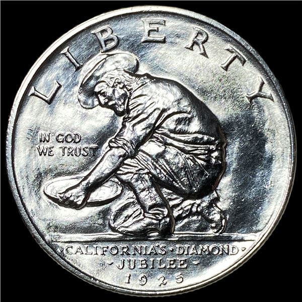 1925 Silver California Diamond Jubilee Half  Dollar CHOICE BU