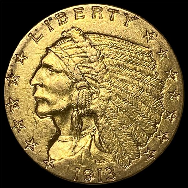 1913 Indian Head Gold $2.50 Quarter Eagle  UNCIRCULATED