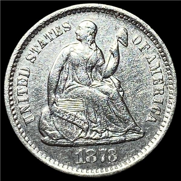 1873-S Silver Half Dime UNCIRCULATED