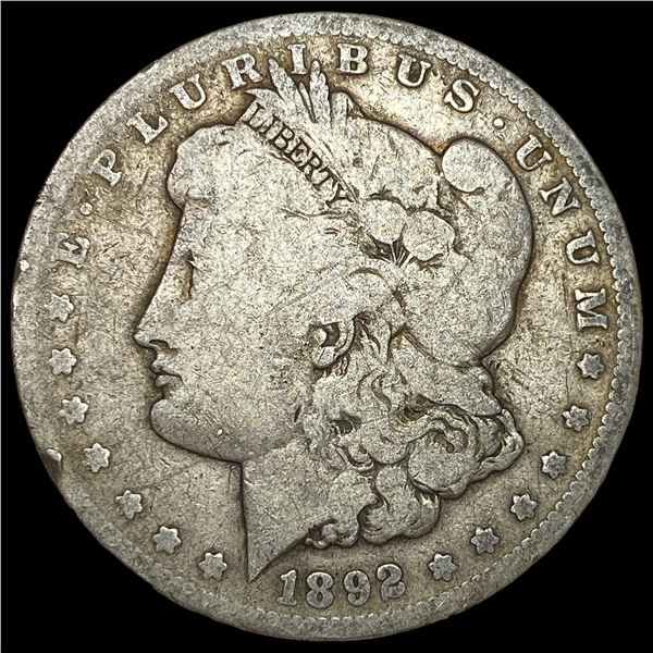 1892-CC Silver Morgan Dollar LIGHTLY  CIRCULATED
