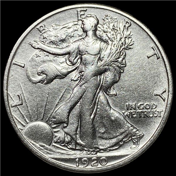 1920-S Silver Walking Liberty Half Dollar  CHOICE AU
