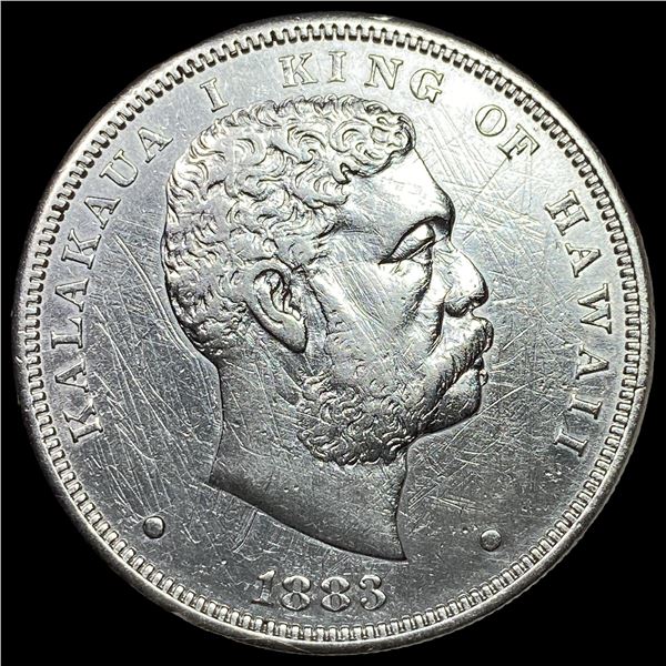 1883 Silver 1 Dala Hawaii HIGH GRADE