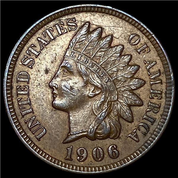 1906 Indian Head Cent NEARLY UNCIRCULATED