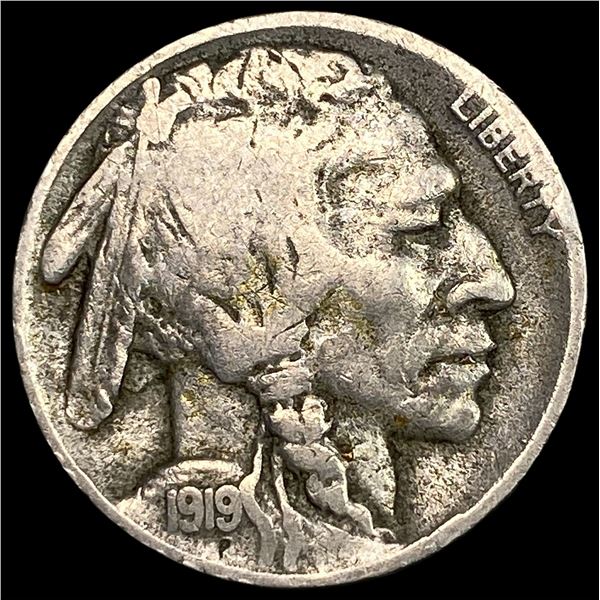 1919-D Buffalo Nickel NEARLY UNCIRCULATED