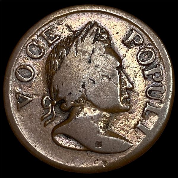 1760 Voce Populi Halfpenny Ireland. LIGHTLY  CIRCULATED