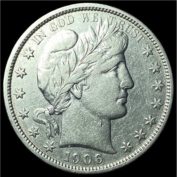 1906-O Silver Barber Half Dollar CLOSELY  UNCIRCULATED
