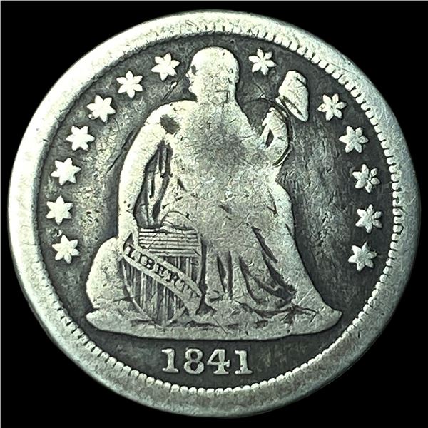 1841-O Silver Seated Liberty Dime NICELY  CIRCULATED