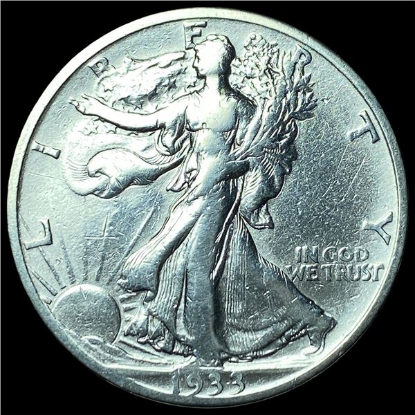 1933-S Walking Liberty Half Dollar LIGHTLY  CIRCULATED
